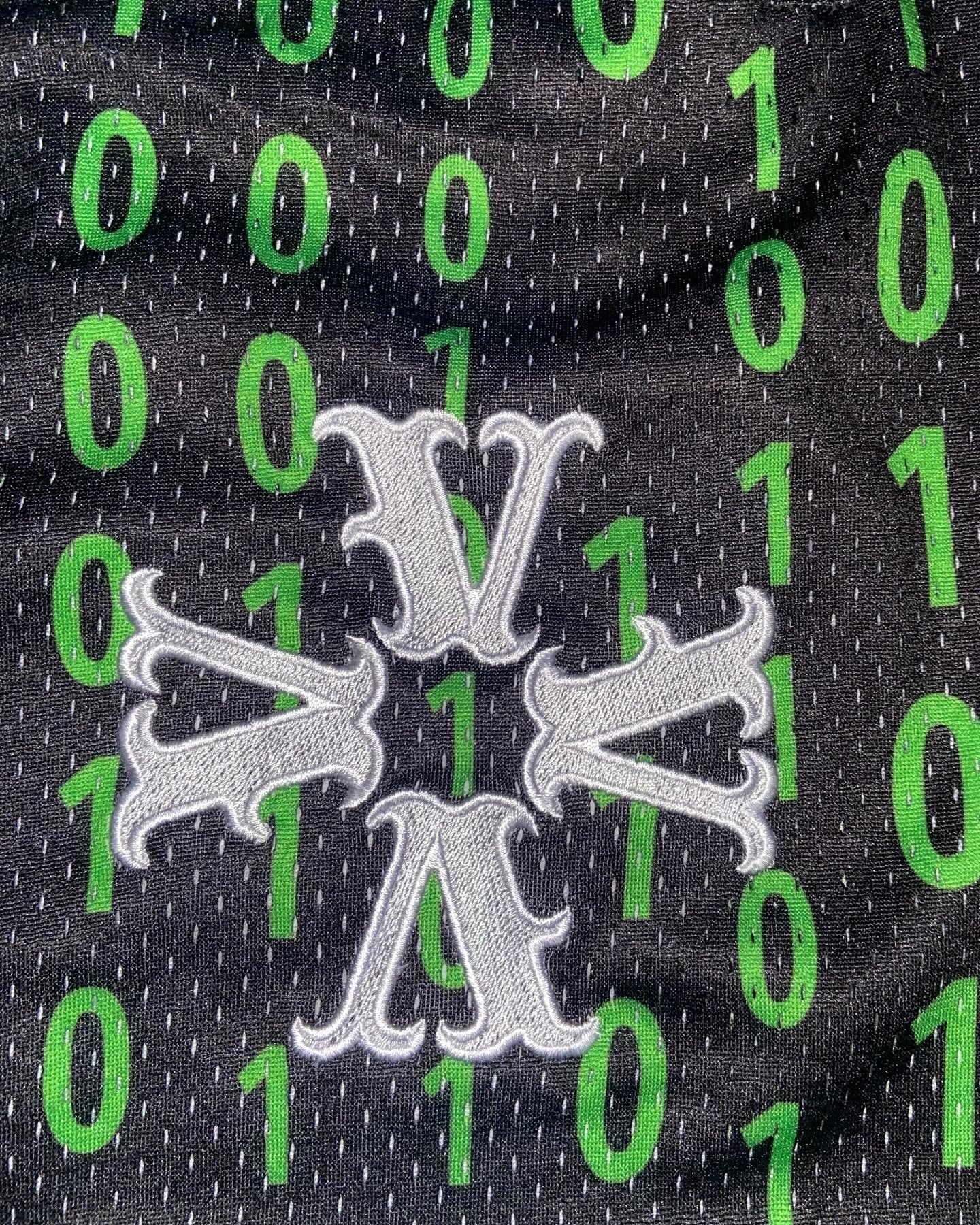 “ The Venue code” MATRIX inspired Mesh shorts