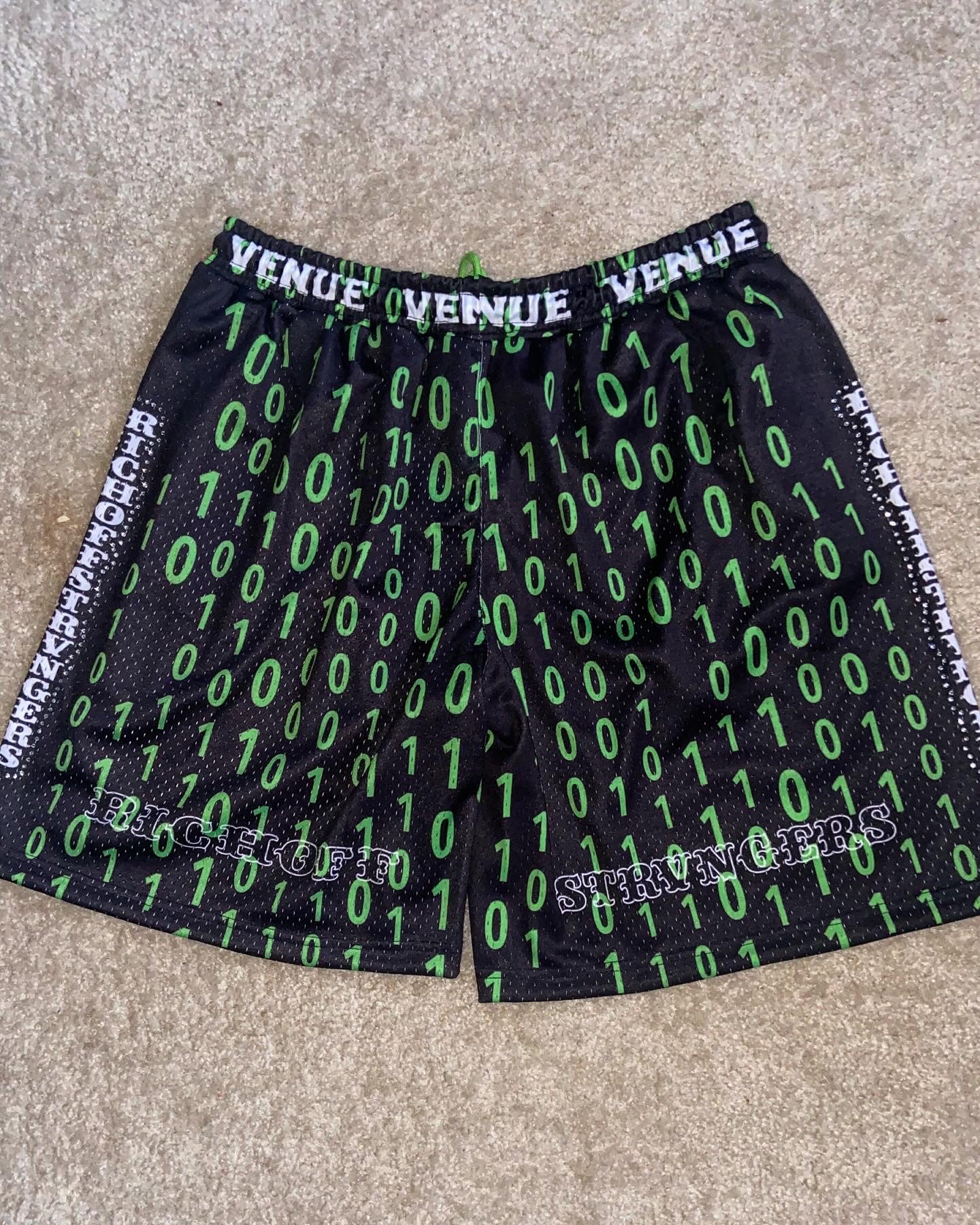 “ The Venue code” MATRIX inspired Mesh shorts